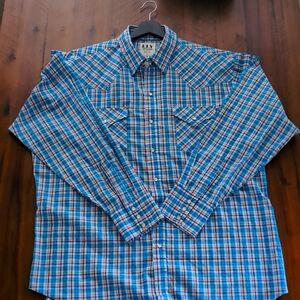 Eli cattleman extra large long sleeve Pearl snap shirt